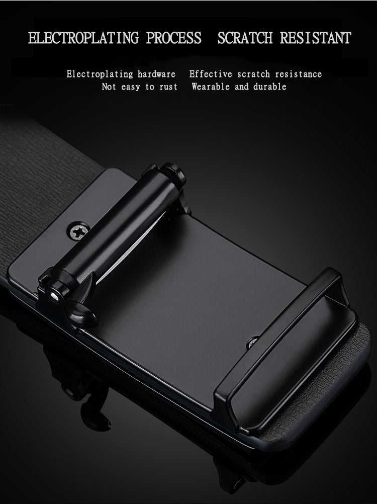 Fashion Casual Belts Leather Men Trendy Pants Genuine Mens Leather Belts Alloy Automatic Buckle Belt