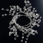 Christmas Bead Garland Christmas Garland Artificial Pearls Beads 3.6 Ft Clear Acrylic Crystal Beads Branch String Garland For