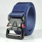 Casual Nylon Buckle Belt for Men and Women for Outdoor Sports and Security Red-eared Climbing Belt