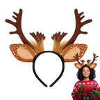 $10 christmas gifts Deer Antlers Headband Cute Reindeer Horns Ears Costume Accessories for Halloween Christmas Cosplay Costume Party Favors Supplies