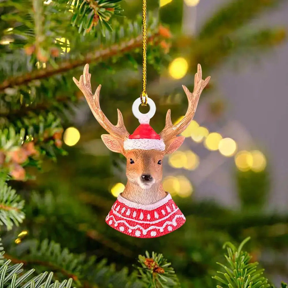$10 christmas gifts Christmas Squirrel Rabbit Elk Bird Animal Ornaments Xmas Tree Hanging Pendant Christmas Scene Home Decoration Props $10 gift ideas