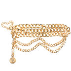 Metal Silver Sex Hips Fashion Golden Belt for Women  Belts Metal Cinturones Gold Waist Chain Belt