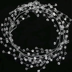 Christmas Bead Garland Christmas Garland Artificial Pearls Beads 3.6 Ft Clear Acrylic Crystal Beads Branch String Garland For
