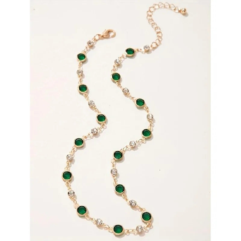 $10 christmas gifts  Rhinestone Decor Choker Necklace for Women,  Fashion Jewelry for Party, Daily Clothing Decor,