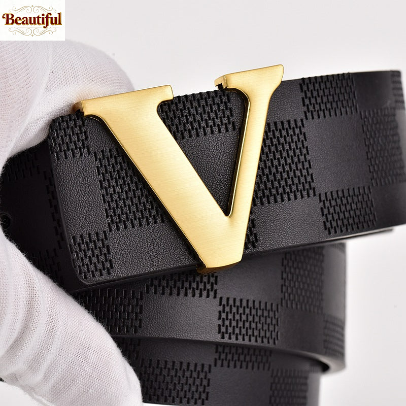 Pu Leather Belt for Men Women Alloy Casual Formal Including Vintage Western Fashion