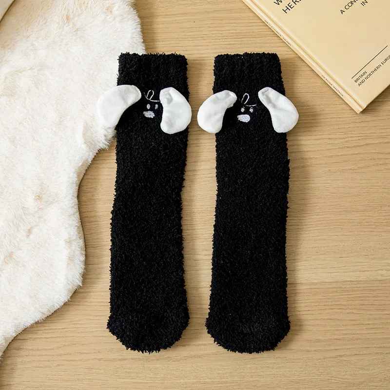 Kawaii Socks Adults Sleeping Socks Winter Snow Home Maternity Sock Leg Warmer Carpet Socks Slippers Funny Socks