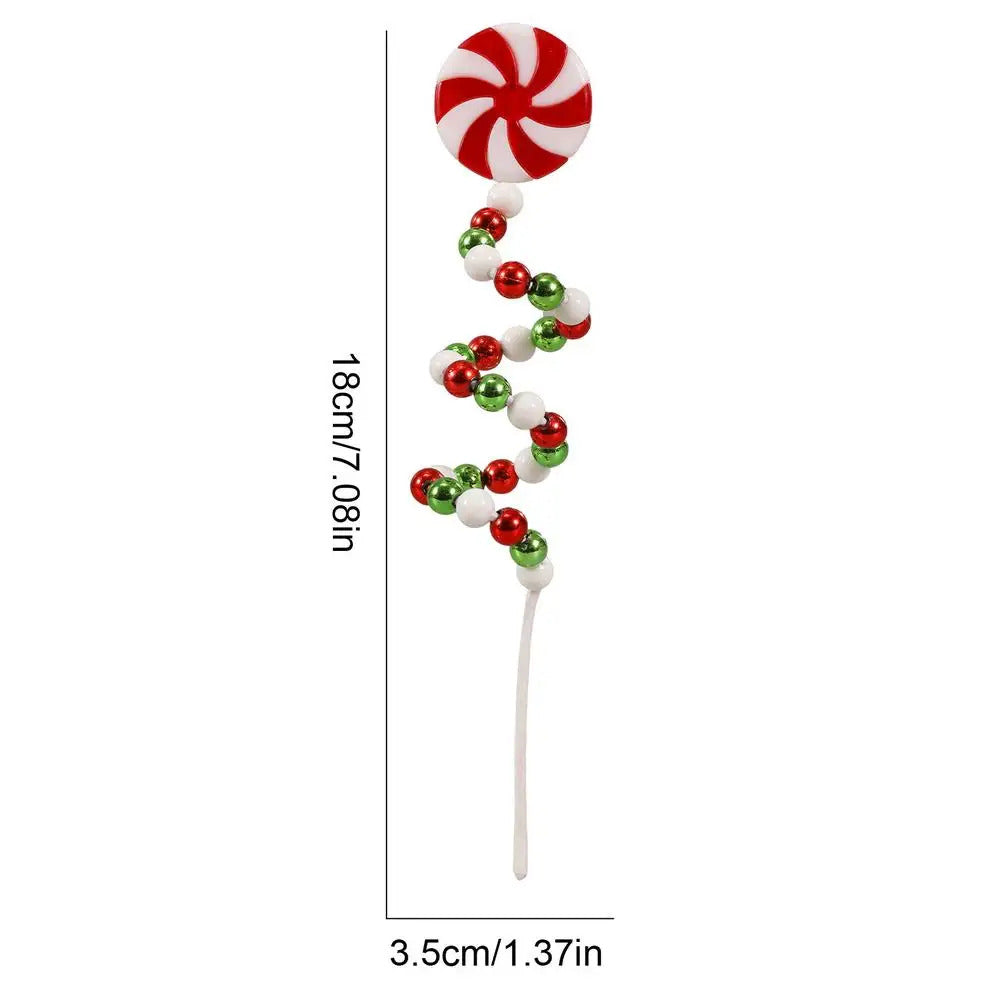 $10 christmas gifts Christmas Candy Cane Decorations Christmas Tree Decoration Red White Lollipop Decoration Curved Candy Christmas Tree Stems Decor