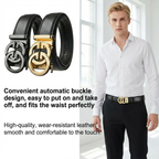 Fashion design belt for men, alloy buckle high quality PU leather automatic belt