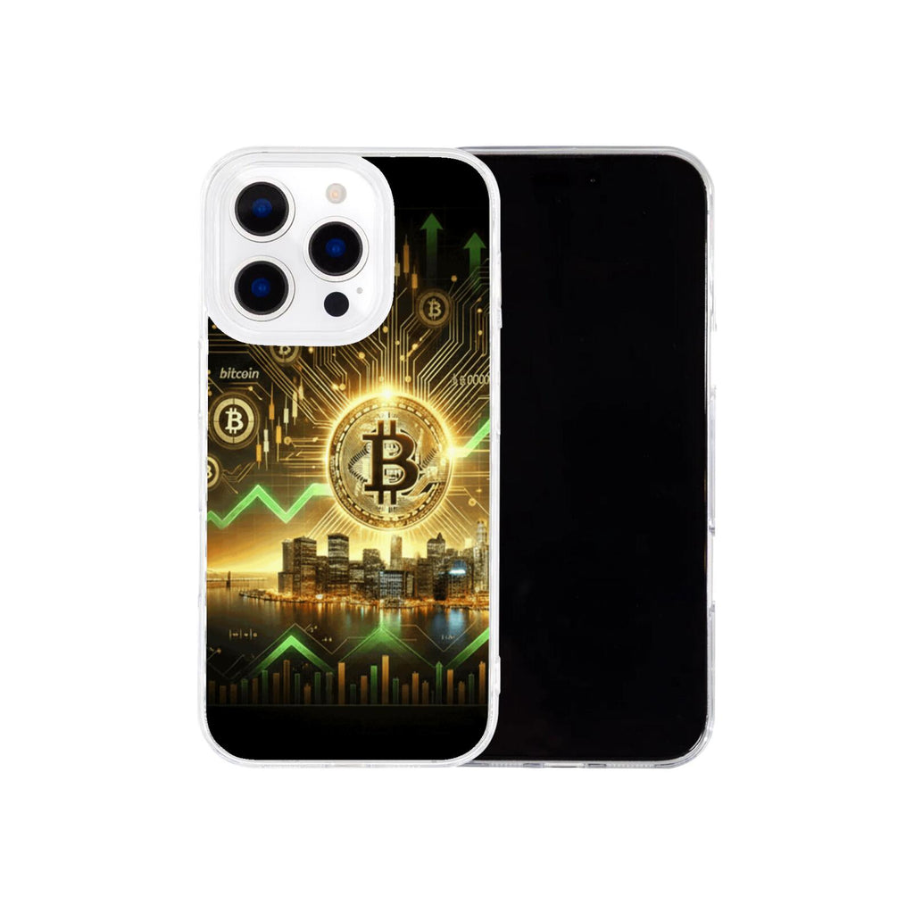 High-quality phone case for iPhone 16/15/14 Pro/Max (Bitcoin design)