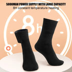 Electric Socks for Men USB Electric Heated Socks Warm Cotton Socks with Fast Heating and Long Warmth Winter Warmth
