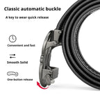 Fashion design belt for men, alloy buckle high quality PU leather automatic belt