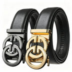 Fashion design belt for men, alloy buckle high quality PU leather automatic belt
