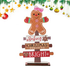 $10 christmas gifts New Gingerbread Christmas Decorations Sign Wood Christmas Table Decor Christmas Sign Decor Table Centerpieces Rustic Sign Craft