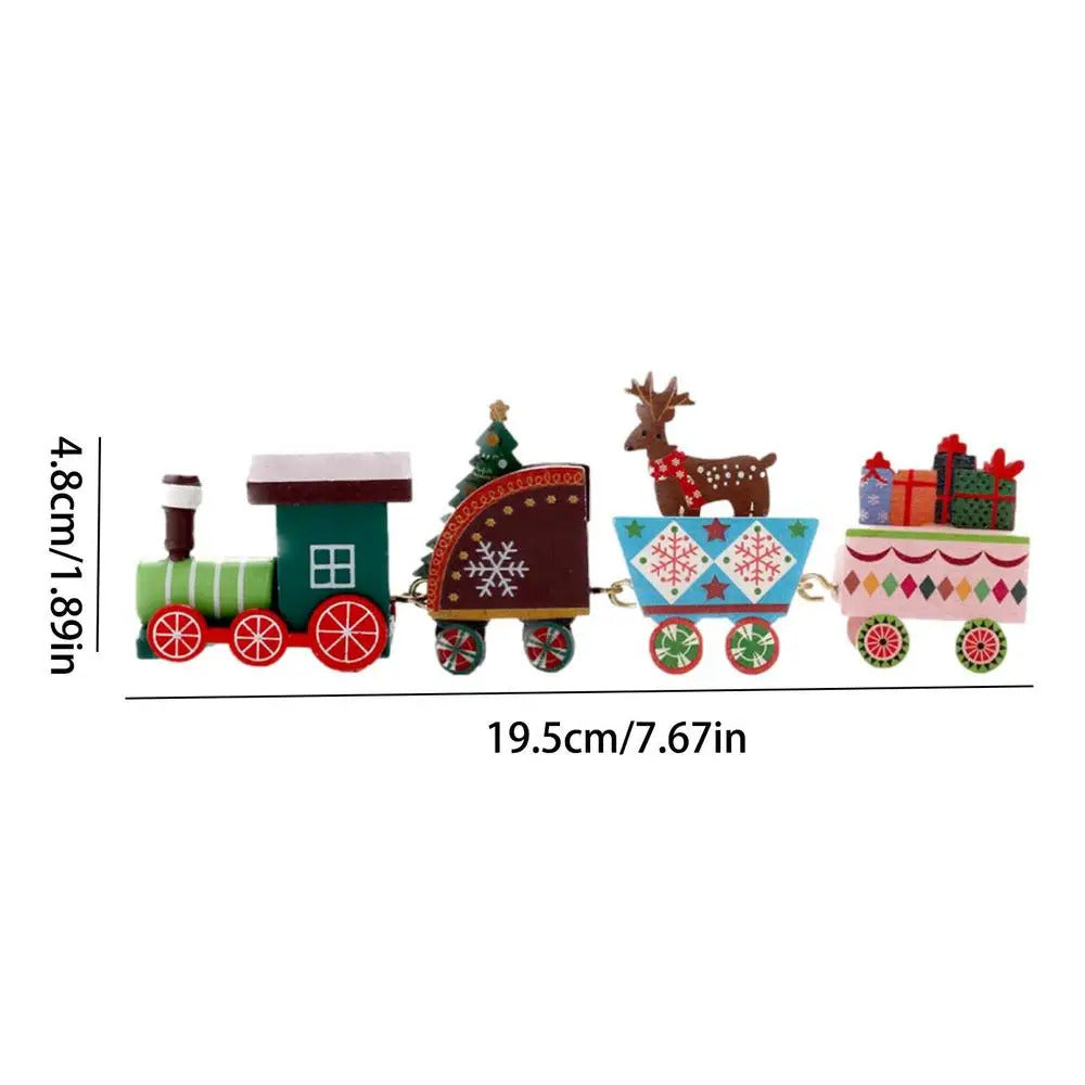 $10 christmas gifts Wooden Train Christmas Ornament Merry Christmas Decoration For Home 2025 Xmas Gifts Noel Natal Navidad New Year 2025