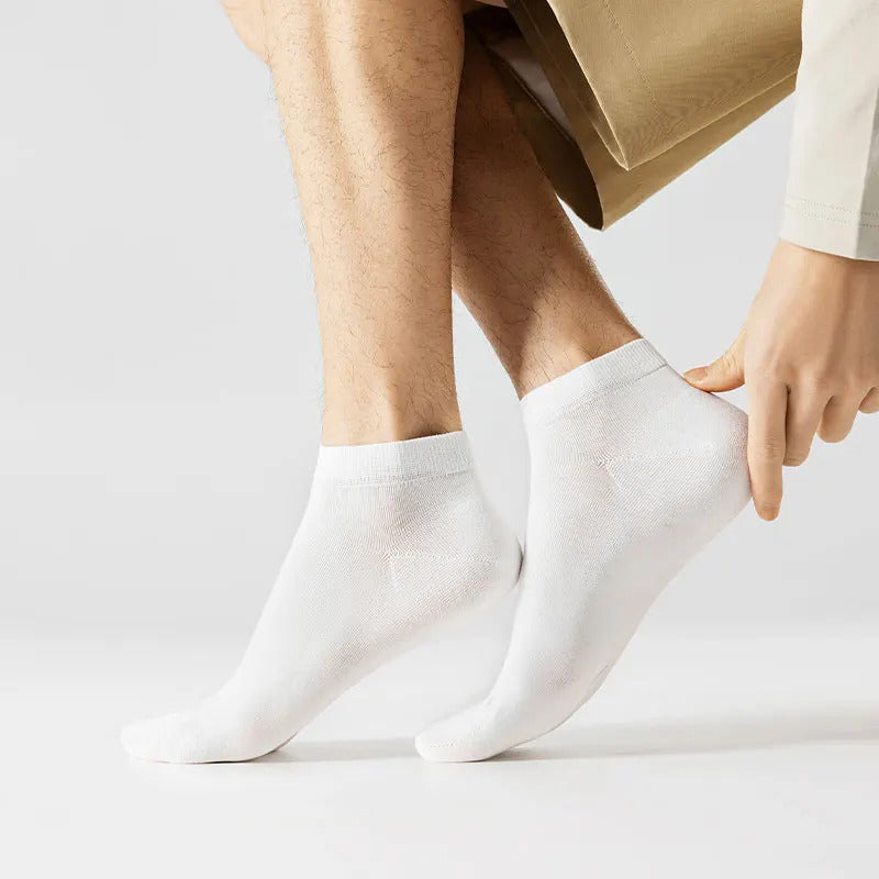 High Quality Men Combed Cotton Socks Short Breathable Odor proof and antibacterial Business Spring Summer for Male sock