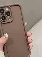 $10 christmas gifts Simple Solid Matte Anti Drop Soft Case Compatible With  iPhone15Promax Christmas Gift For Friends, Classmates Or Oneself