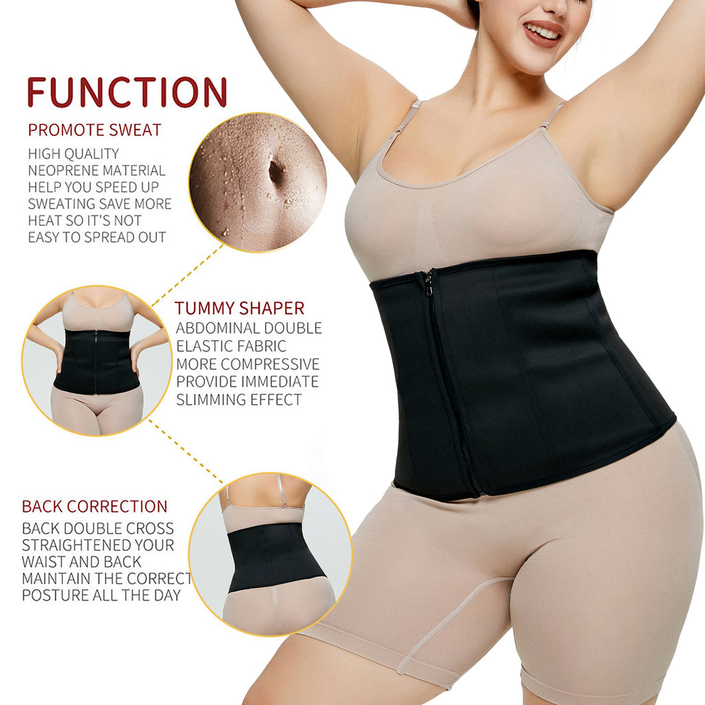 Compression Black Slim Belt for Women Shaper Weight Loss Ladies Fitness Waist Trainer Shaper