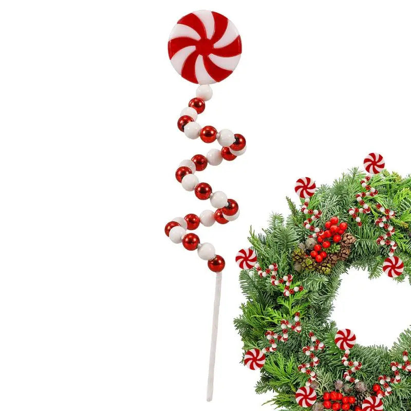 $10 christmas gifts Christmas Candy Cane Decorations Christmas Tree Decoration Red White Lollipop Decoration Curved Candy Christmas Tree Stems Decor