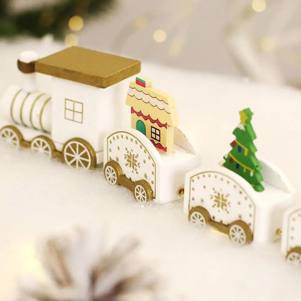 $10 christmas gifts Wooden Train Christmas Ornament Merry Christmas Decoration For Home 2025 Xmas Gifts Noel Natal Navidad New Year 2025