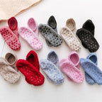 Thickened Plush Socks Women Winter Warm Coral Fleece Sox Sleeping Slippers Silicone Non-slipInvisible Short Boat Socks