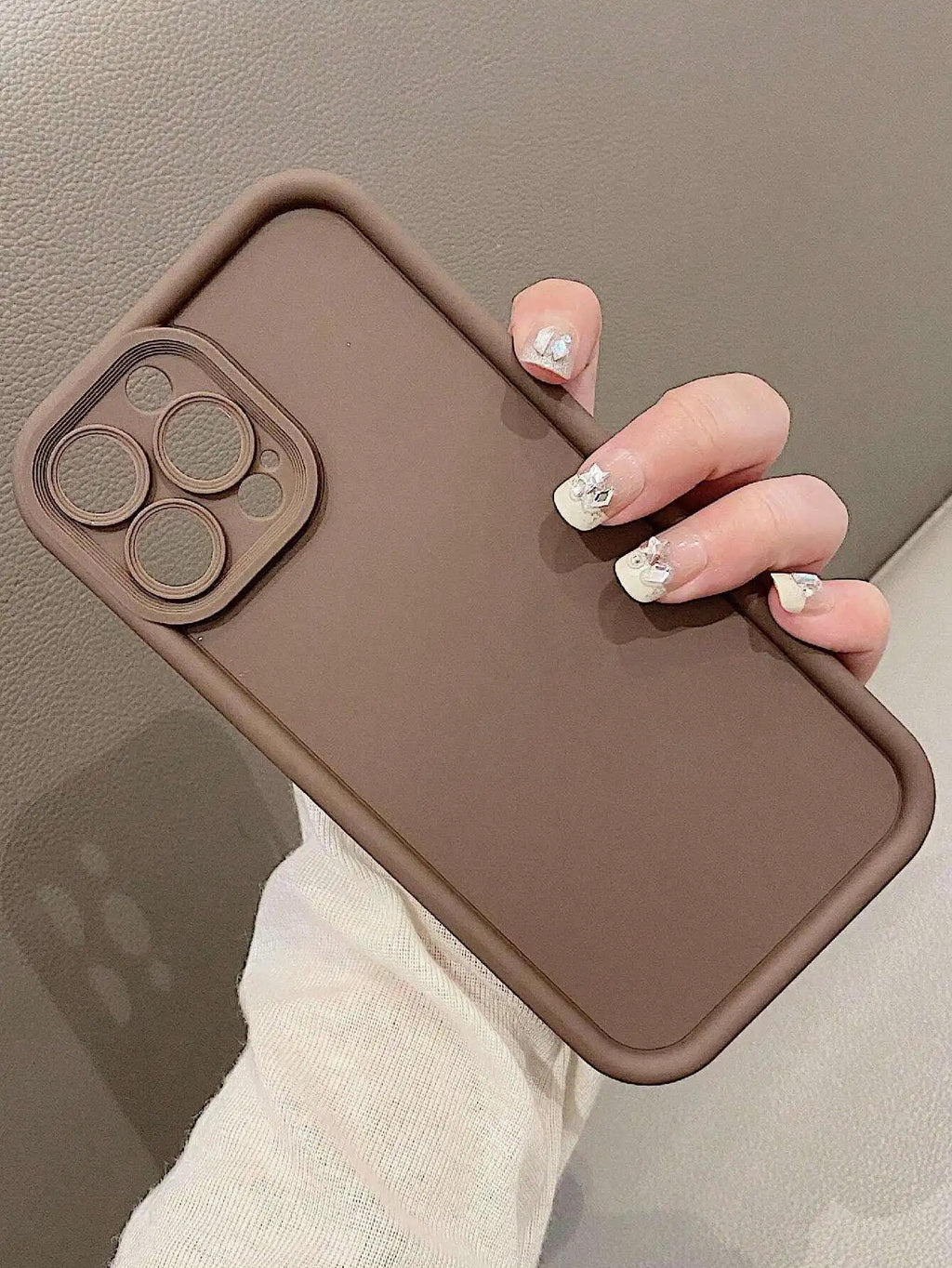 $10 christmas gifts Simple Solid Matte Anti Drop Soft Case Compatible With  iPhone15Promax Christmas Gift For Friends, Classmates Or Oneself