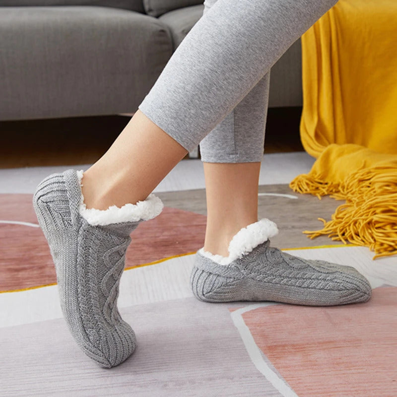 Winter Thermal Men's Slipper Socks Warm Short Cotton Thickened Soft Non-Slip Fuzzy Floor Socks for Home Sleeping Male Fluffy