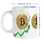 Bitcoin Themed Mug Personalized Custom Coffee Mug with Bitcoin Pattern for Crypto Enthusiasts Gift