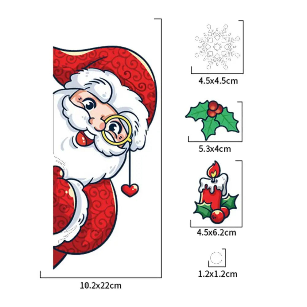 $10 christmas gifts Window Decals For Christmas Winter Snowflake Static Clings Christmas Ambience Window Decor Accessories For Tiles Household