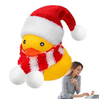 $10 christmas gifts Christmas Ducks Yellow Duck With Christmas Hat And Scarf Squeeze Squeaky Duck Miniature Bath Toys $10 gift ideas