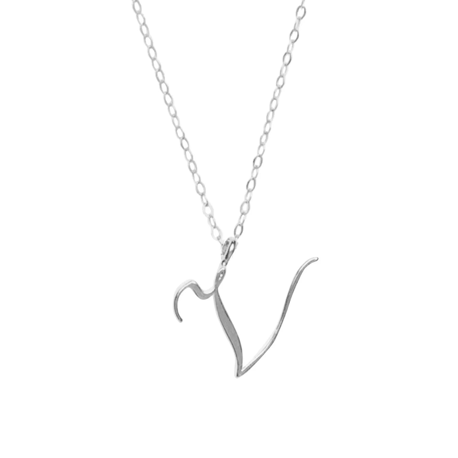 $10 christmas gifts Ladies Pendant Necklace Hundred Matching Clavicle Chain English 26 Classic Letter Home Diy Dainty Circle Necklaces Daily Decor