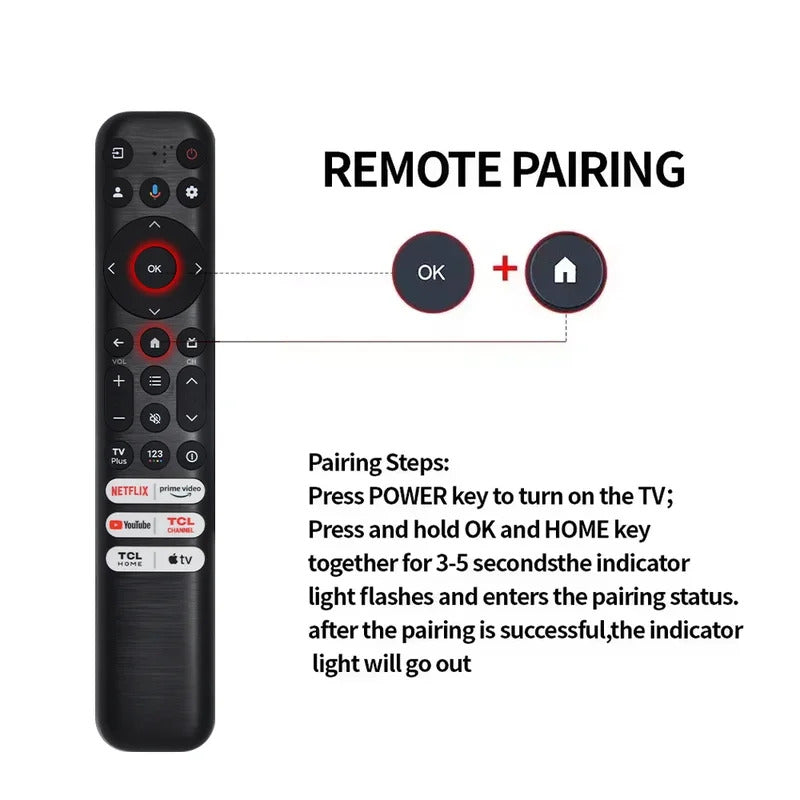 New RC813 FMB1 Voice Remote Control Suitable for TCL Q550G Q650G Q670G Q750G S370G LED UHD QLED Smart TVs