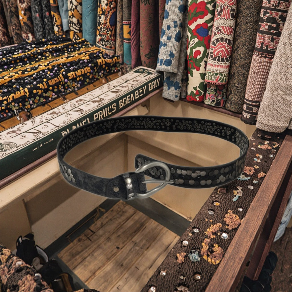 Vintage Belt with Swallow Design Trendy Fashionable PU Plastic Belt for Daily Business Use Alloy Buckle