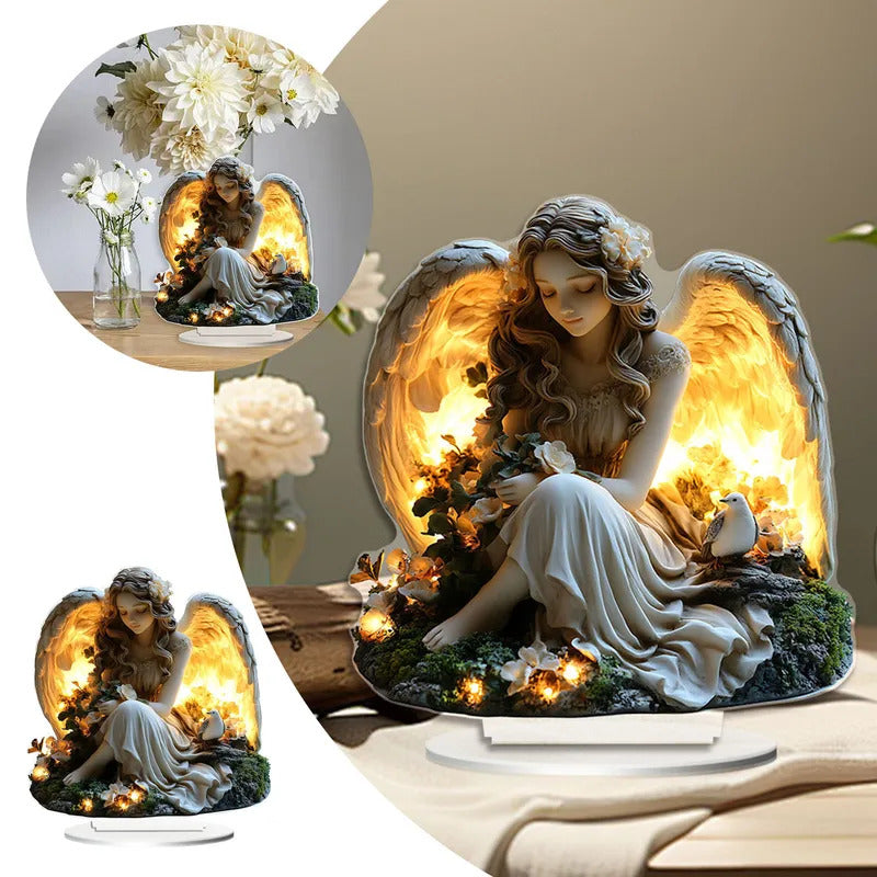 $10 christmas gifts Angel Table Top Decoration With Suitable For Home Display Acrylic Table Top Decoration Elegant Ornament DecoracióN De HabitacióN