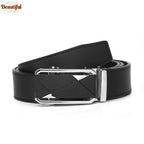 New Designer Belt Men Man Leather Automatic Buckle Luxury High-end Pure Leather Belt