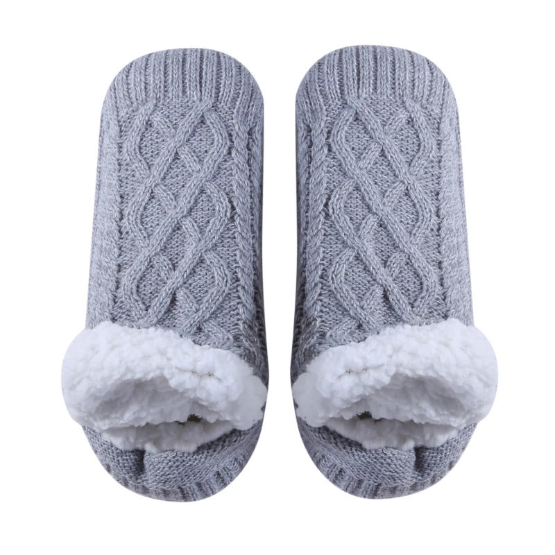 Winter Thermal Men's Slipper Socks Warm Short Cotton Thickened Soft Non-Slip Fuzzy Floor Socks for Home Sleeping Male Fluffy
