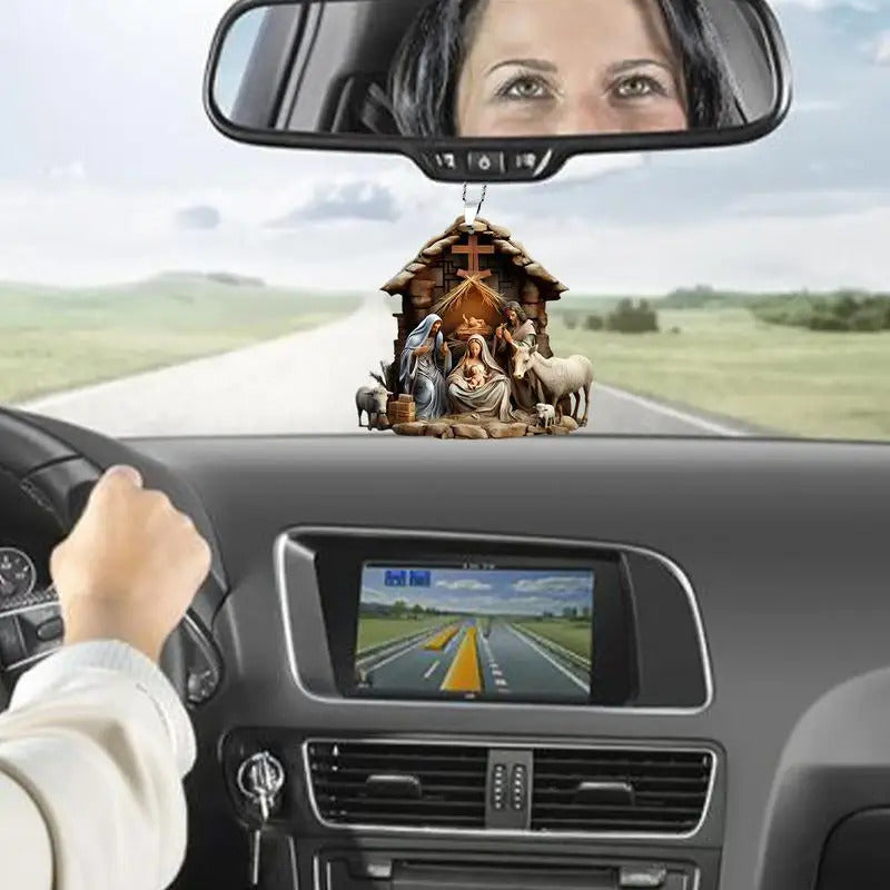 $10 christmas gifts 2D Christmas Nativity Scene Ornaments Nativity Scene Christmas Tree Decoration Nativity Scene Christmas Tree Decoration Acrylic