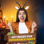 $10 christmas gifts Reindeer Ears Headband Cute Realistic Deer Antlers Headband Animal Ears Headband For Cosplay Deer Costume Christmas Accessories