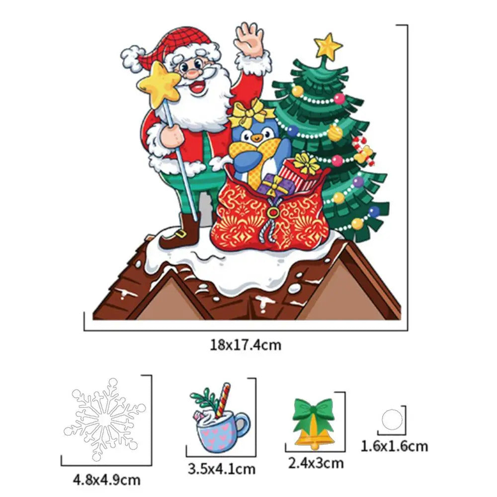 Christmas Window Clings Christmas Theme Decor Static Decals Home Decor Products For Glass Doors Window Household Appliances