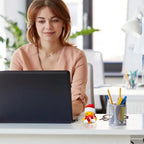 $10 christmas gifts Christmas Ducks Yellow Duck With Christmas Hat And Scarf Squeeze Squeaky Duck Miniature Bath Toys $10 gift ideas