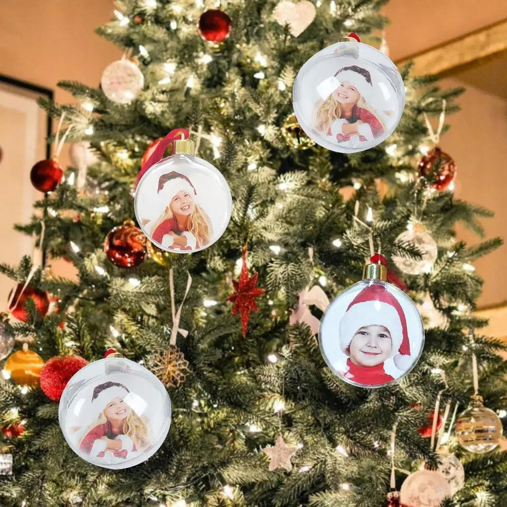 $10 christmas gifts Christmas Transparent Photo Ball Personalize DIY Photo Ball Ornaments DIY Christmas Tree Hanging Craft Ball Ornament Decor
