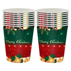 $10 christmas gifts Merry Christmas Party Disposable Paper Plate Tableware Napkins Tablecloth Christmas Decor For Home New Year 2025 $10 gift ideas