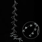 Christmas Bead Garland Christmas Garland Artificial Pearls Beads 3.6 Ft Clear Acrylic Crystal Beads Branch String Garland For
