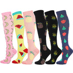 Compression Stockings Outdoor  Men's Women's Socks  Basketball Bicycle Sock Printed Sports Natural Walking