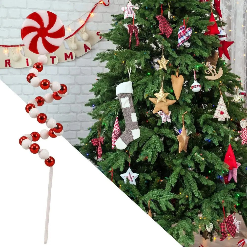 $10 christmas gifts Christmas Candy Cane Decorations Christmas Tree Decoration Red White Lollipop Decoration Curved Candy Christmas Tree Stems Decor
