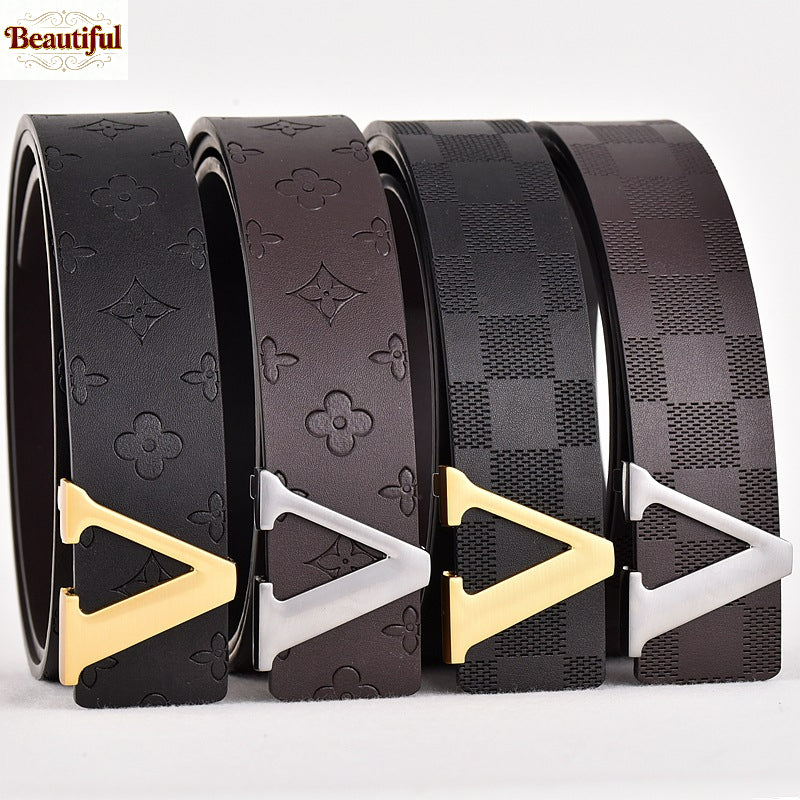 Pu Leather Belt for Men Women Alloy Casual Formal Including Vintage Western Fashion
