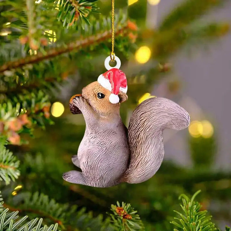 $10 christmas gifts Christmas Squirrel Rabbit Elk Bird Animal Ornaments Xmas Tree Hanging Pendant Christmas Scene Home Decoration Props $10 gift ideas