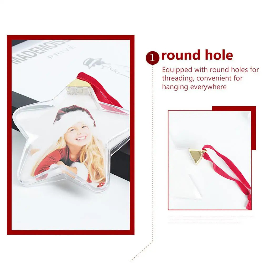 $10 christmas gifts Christmas Transparent Photo Ball Personalize DIY Photo Ball Ornaments DIY Christmas Tree Hanging Craft Ball Ornament Decor