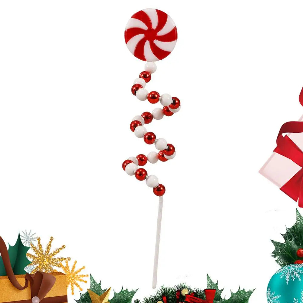$10 christmas gifts Christmas Candy Cane Decorations Christmas Tree Decoration Red White Lollipop Decoration Curved Candy Christmas Tree Stems Decor