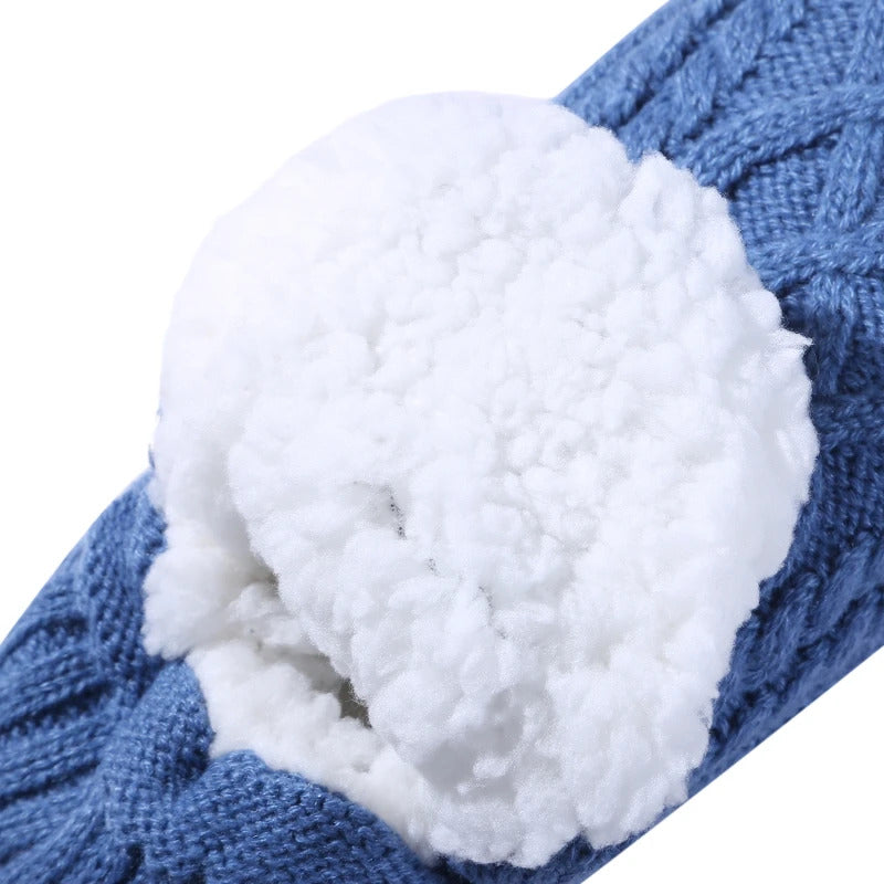 Winter Thermal Men's Slipper Socks Warm Short Cotton Thickened Soft Non-Slip Fuzzy Floor Socks for Home Sleeping Male Fluffy