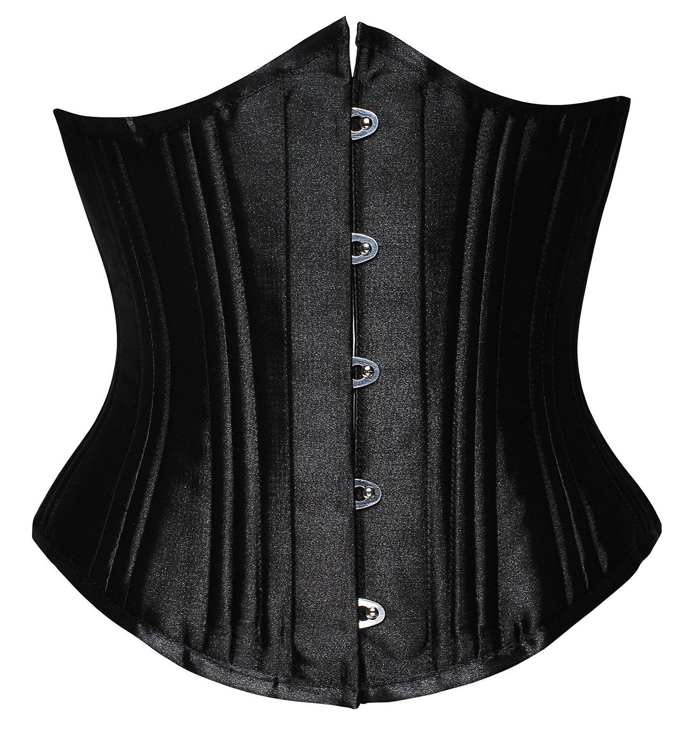Plus Size Gothic Corset Underbust Bustier Top 26 Steel Bones Hourglass Corset Corselet Steampunk Slimming Waist Belt Body Shaper